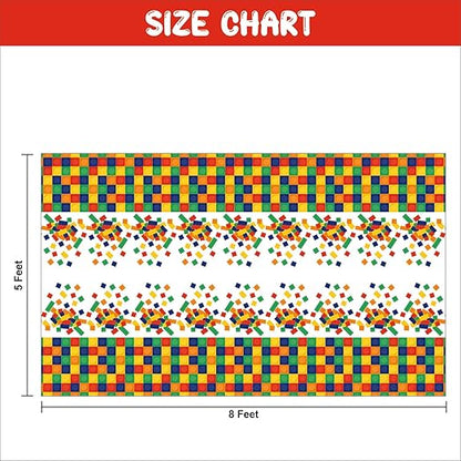 Building Block Rectangular Table Cover for Kids