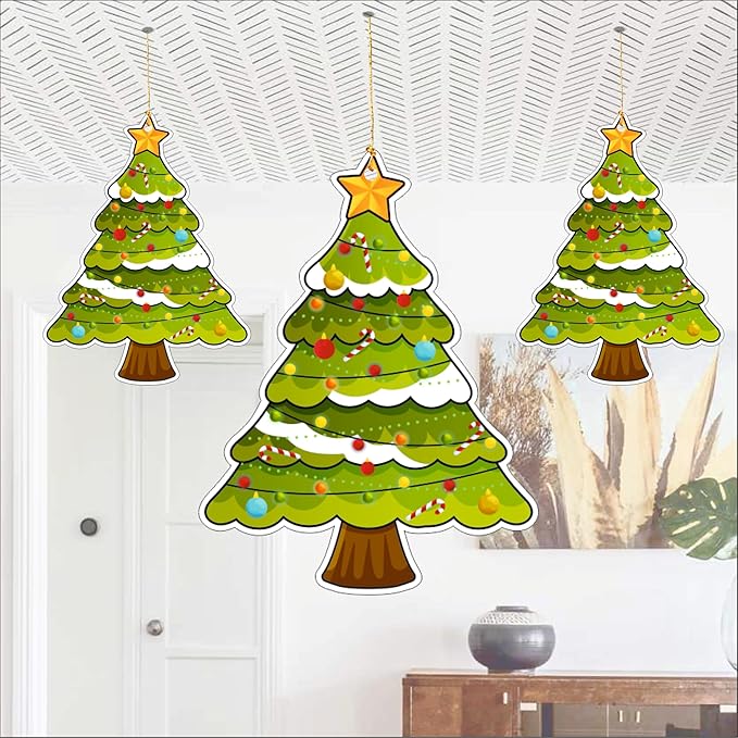 Christmas Hanging Danglers Paper Tree Ornaments