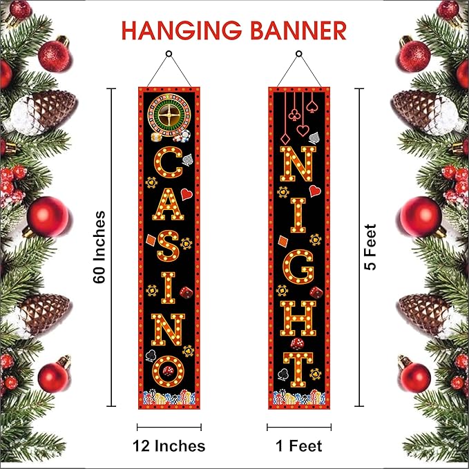 Casino Backdrop Theme Party Decoration
