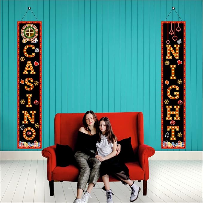Casino Backdrop Theme Party Decoration