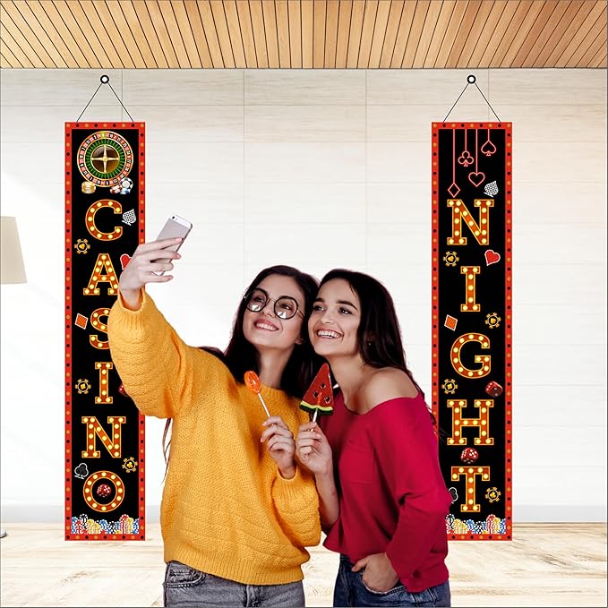 Casino Backdrop Theme Party Decoration