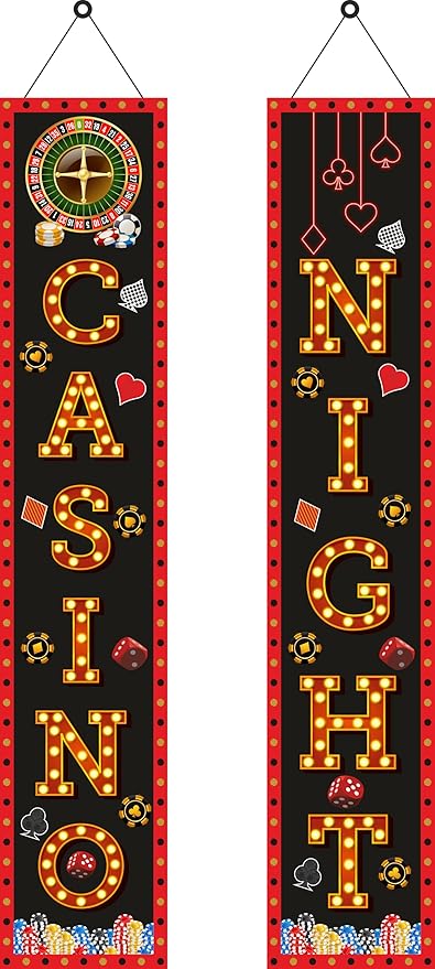 Casino Backdrop Theme Party Decoration