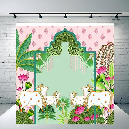 Pichwai Backdrop Cloth for Decoration