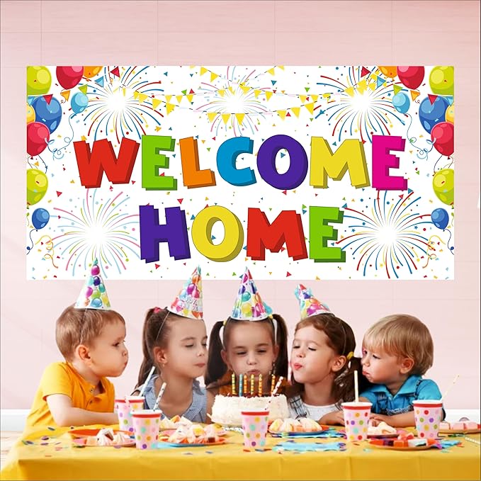 Welcome Home Backdrop Theme For Baby