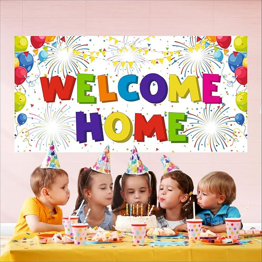 Welcome Home Backdrop Theme For Baby