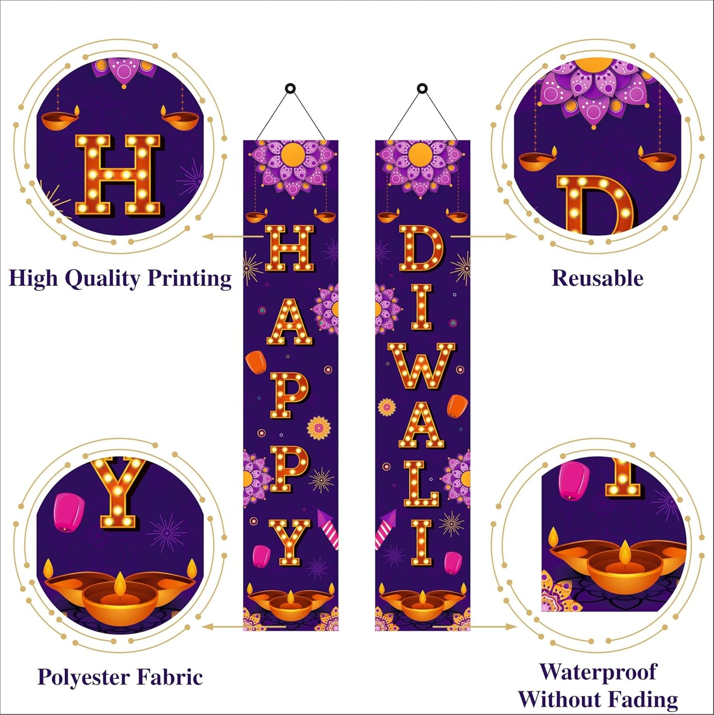 Diwali Backdrop Decoration Items for Home