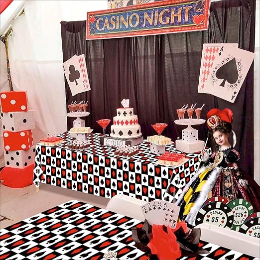 Casino Table Cover for Party Decoration
