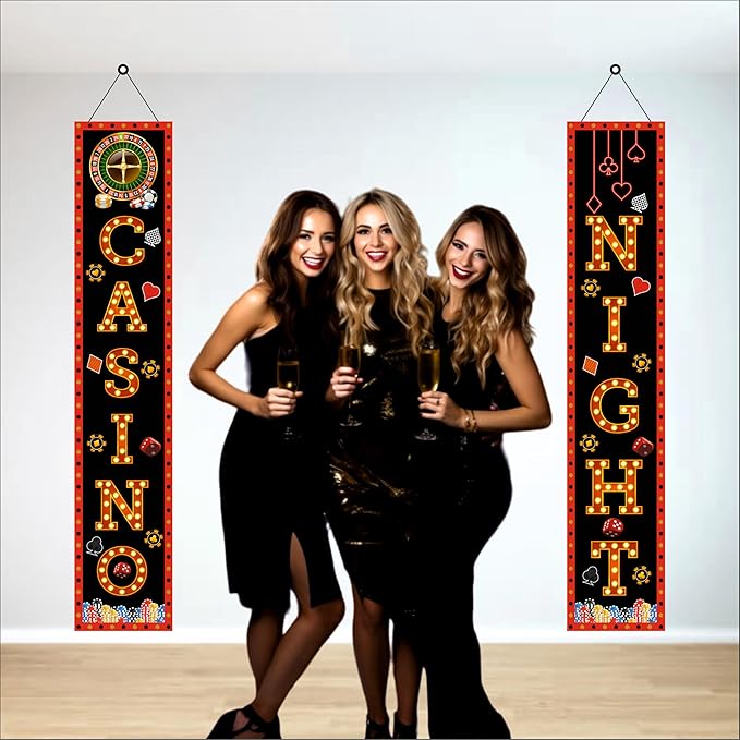 Casino Backdrop Theme Party Decoration