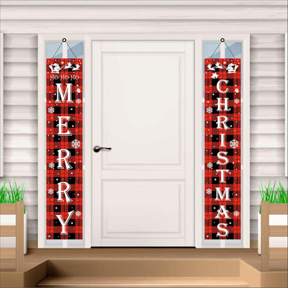 Merry Christmas Porch Sign Banner