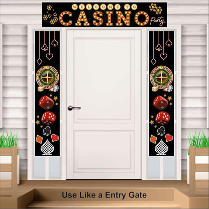 Welcome to Casino Backdrop Theme For Party Decoration