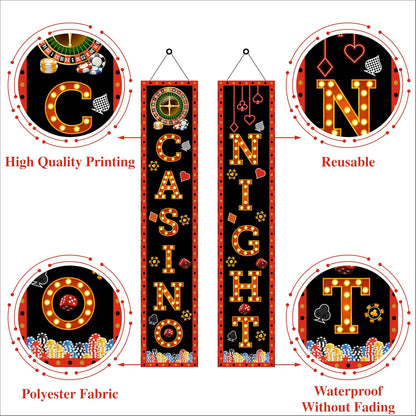 Casino Backdrop Theme Party Decoration
