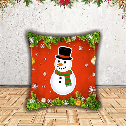 Christmas Decorative Printed Cushion Covers Pack of 6