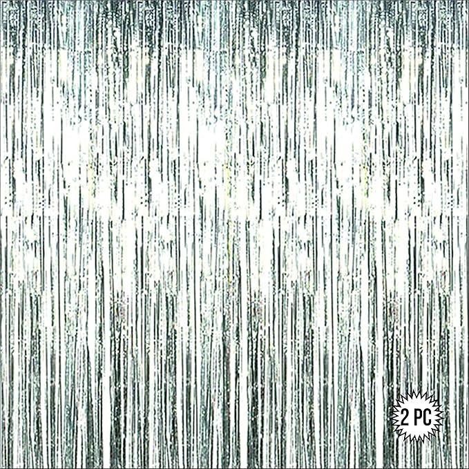 Silver Gold Foil Curtains for Decoration Fringe Curtain for Birthday
