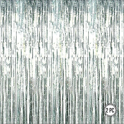 Silver Gold Foil Curtains for Decoration Fringe Curtain for Birthday