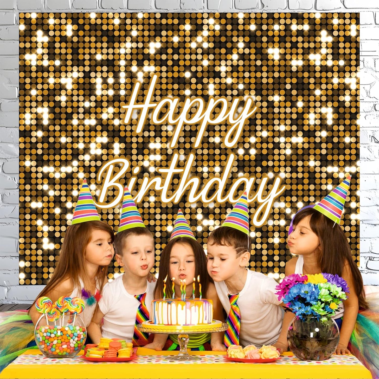 Golden Theme Backdrop