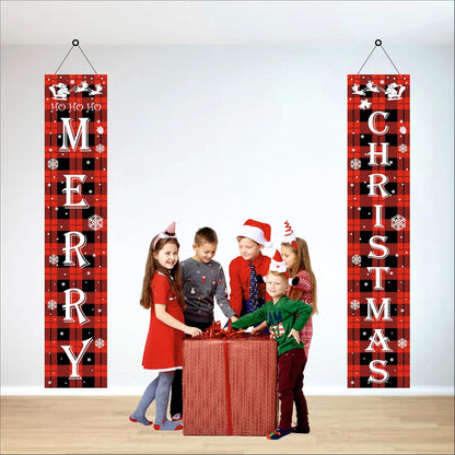 Merry Christmas Porch Sign Banner