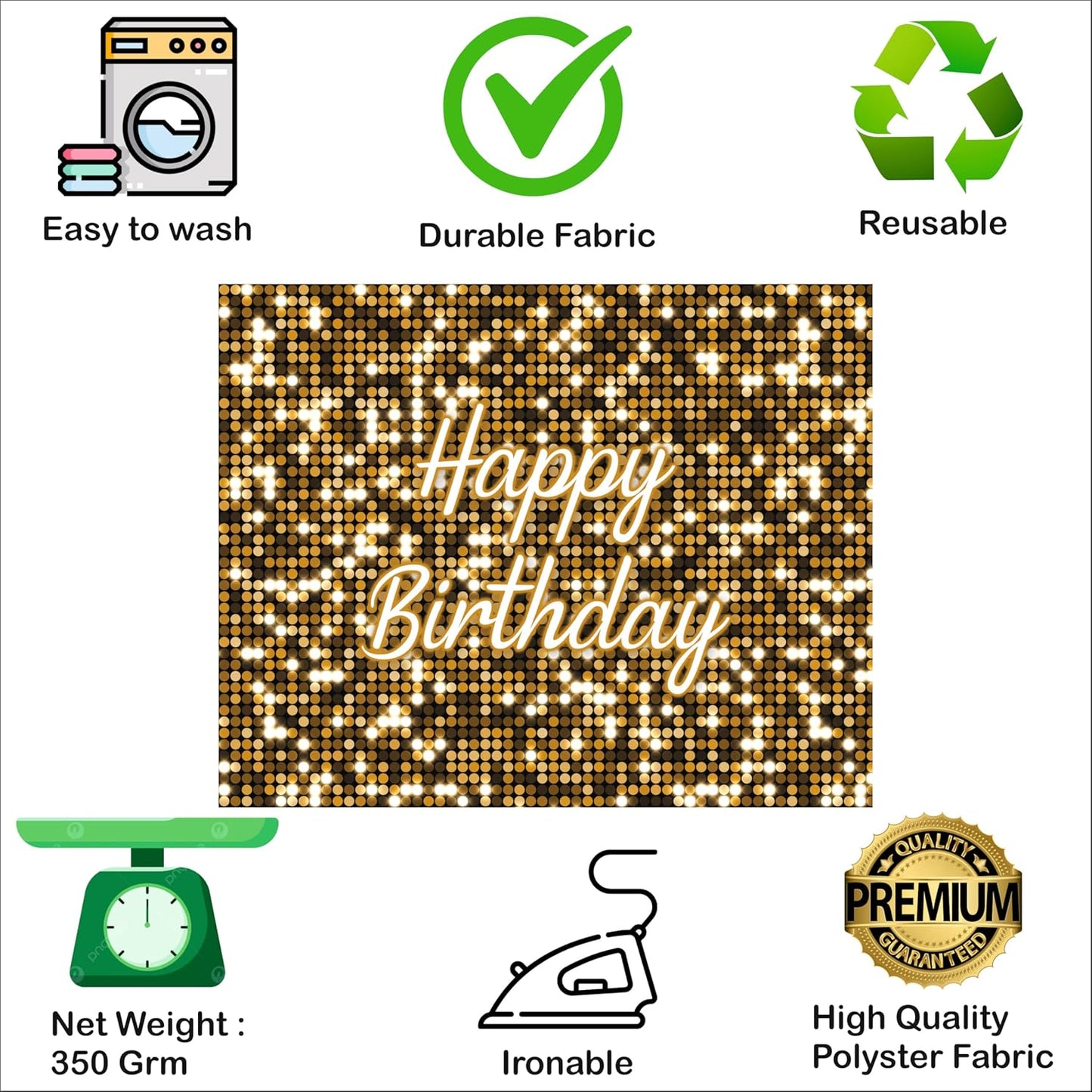 Golden Theme Backdrop