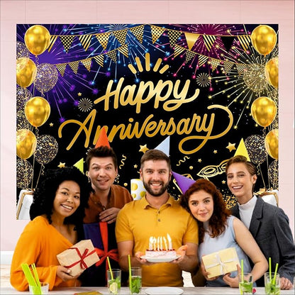 Happy Anniversary Backdrop for Celebration