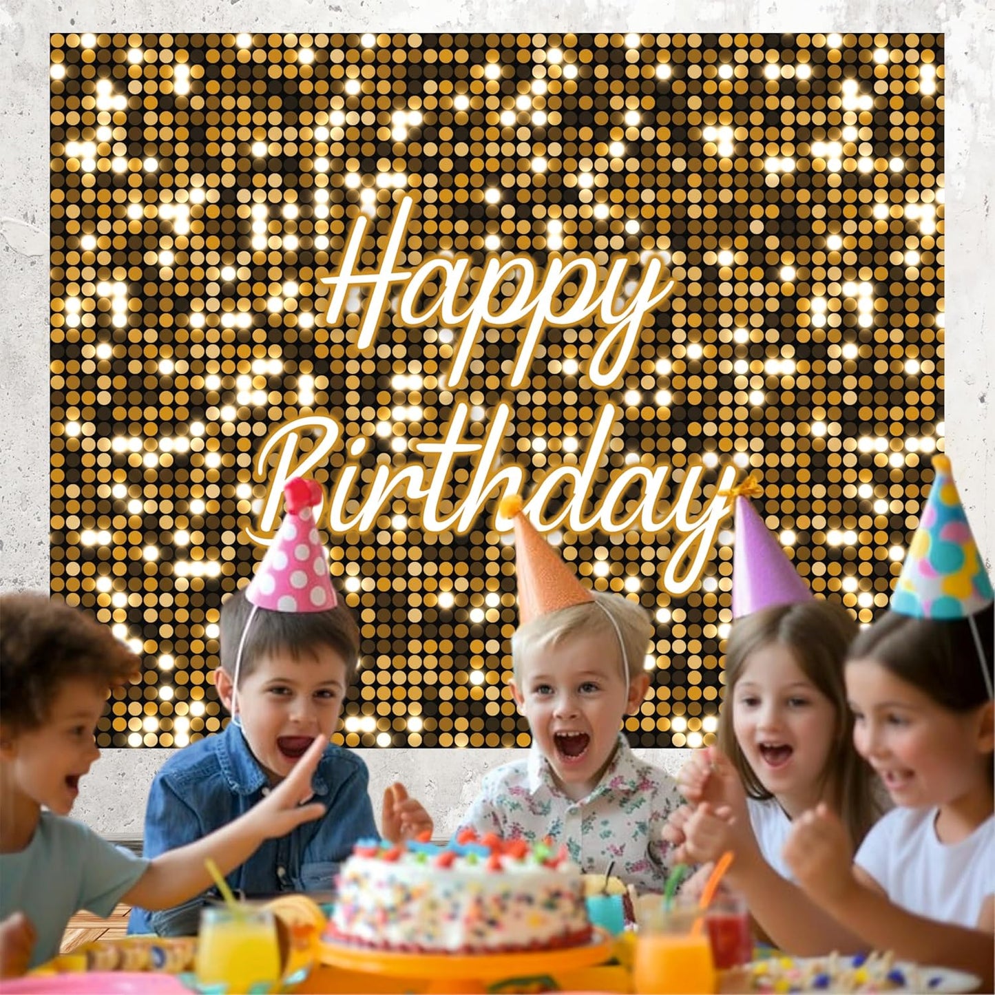 Golden Theme Backdrop