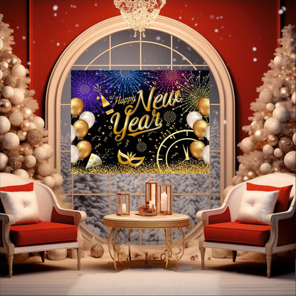 Happy New Year Backdrop