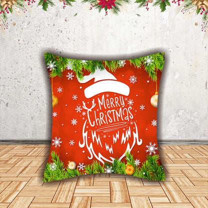 Christmas Decorative Printed Cushion Covers Pack of 6