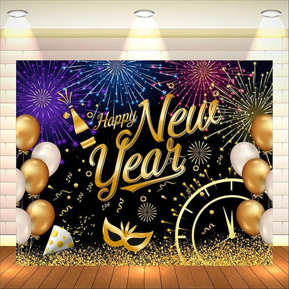 Happy New Year Backdrop Decoration Items for Home