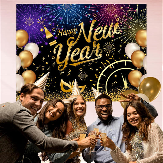 Happy New Year Backdrop