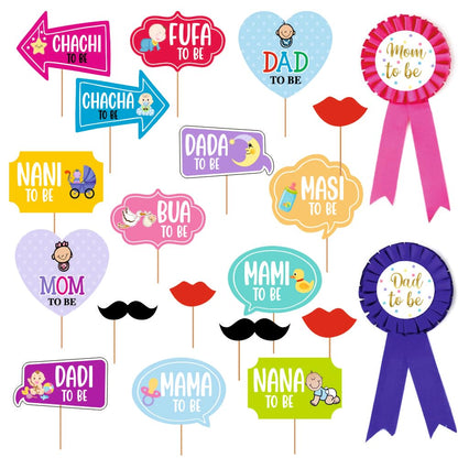 Baby Shower Sticks Props for Photoshoot