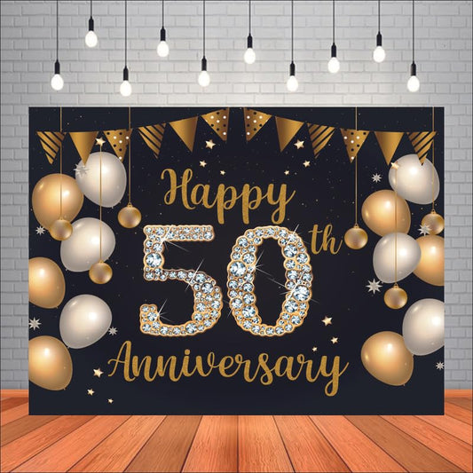 50th Anniversary Backdrop for Golden Jubilee Celebration