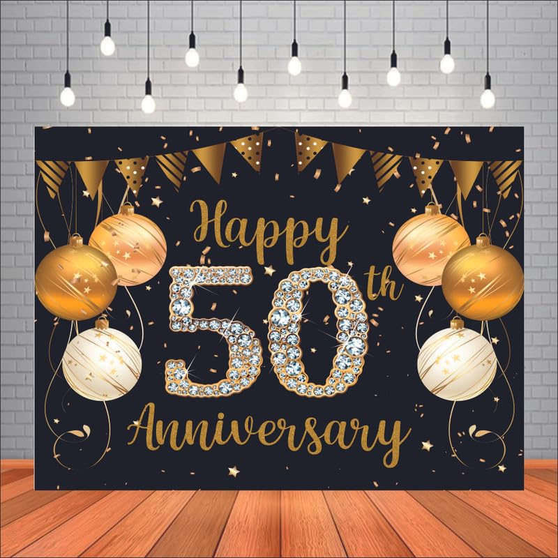 50th Wedding Anniversary Backdrop for Celebration