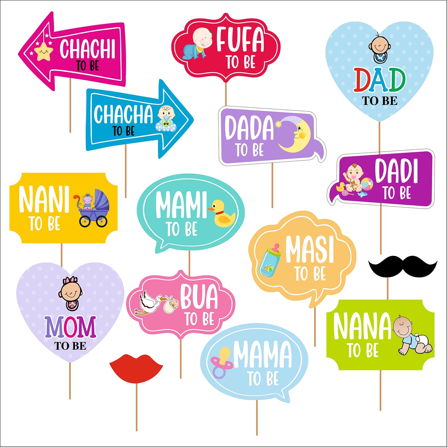 Cute Props for Baby Shower for Photoshoot