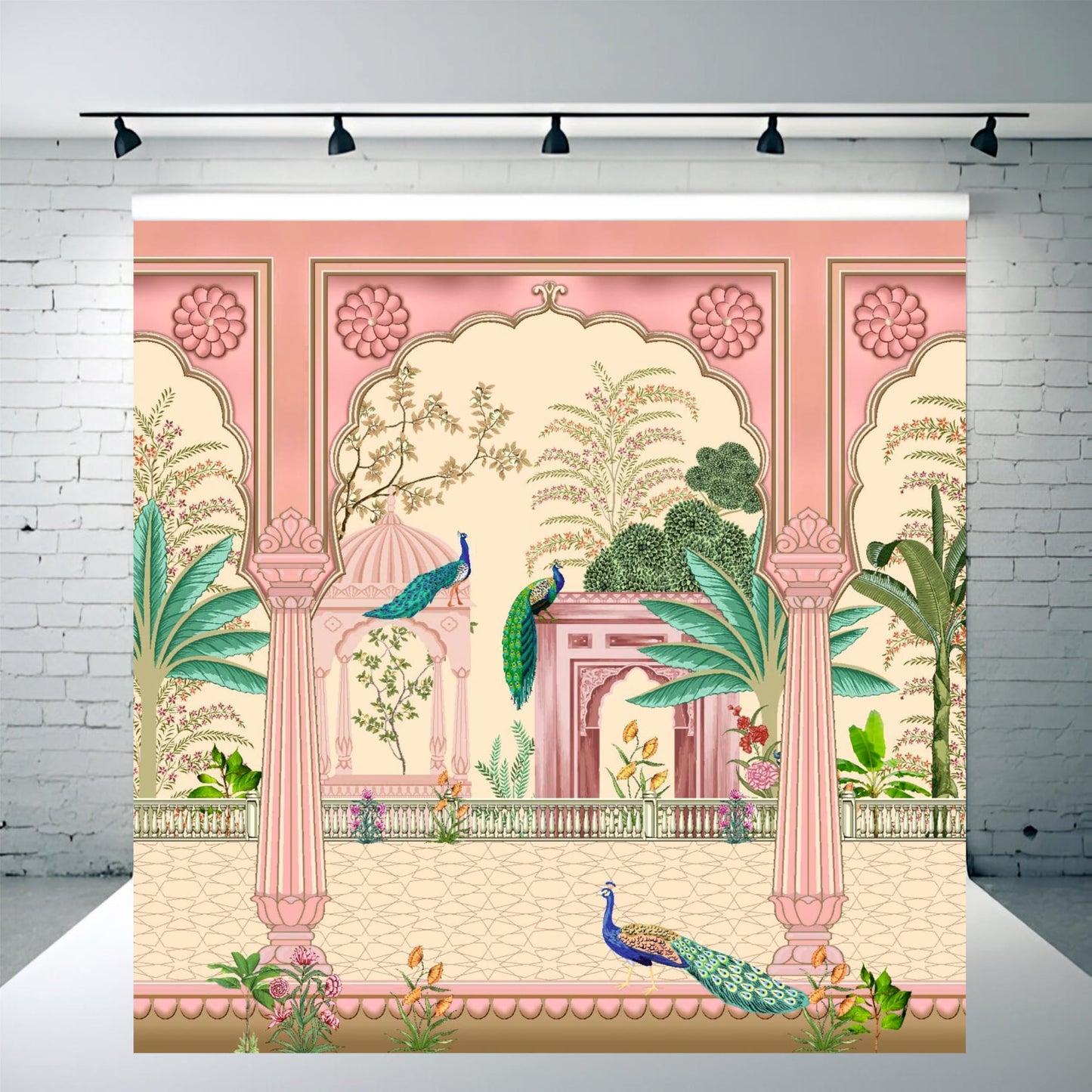Peacock Decorative Theme Backdrop for Events, Home & Photoshoots