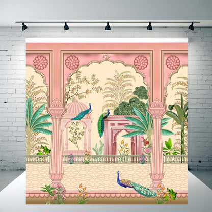 Peacock Decorative Theme Backdrop for Events, Home & Photoshoots