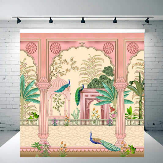 Peacock Decorative Theme Backdrop for Events, Home & Photoshoots