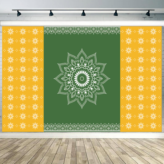 Pooja Decorative Theme Backdrop for Pooja, Mandap, Haldi & family events