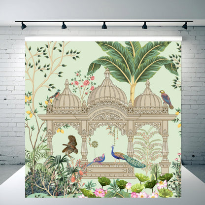 Wedding Decoration Peacock Theme Backdrop for Events, Home & Photoshoots