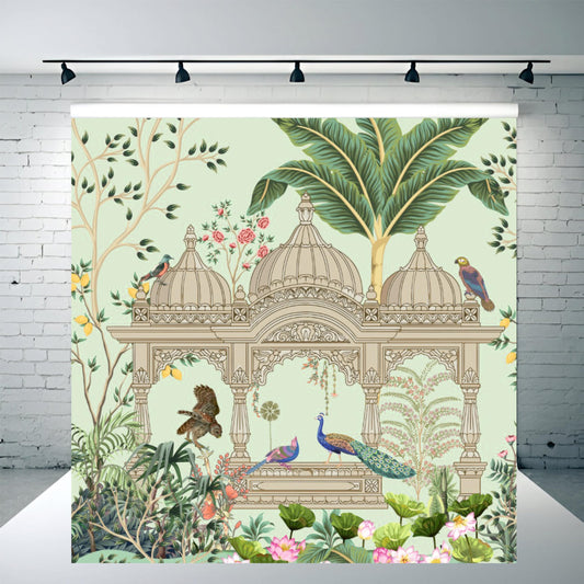 Wedding Decoration Peacock Theme Backdrop for Events, Home & Photoshoots