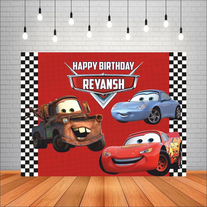 Customised Car Birthday Banner Theme