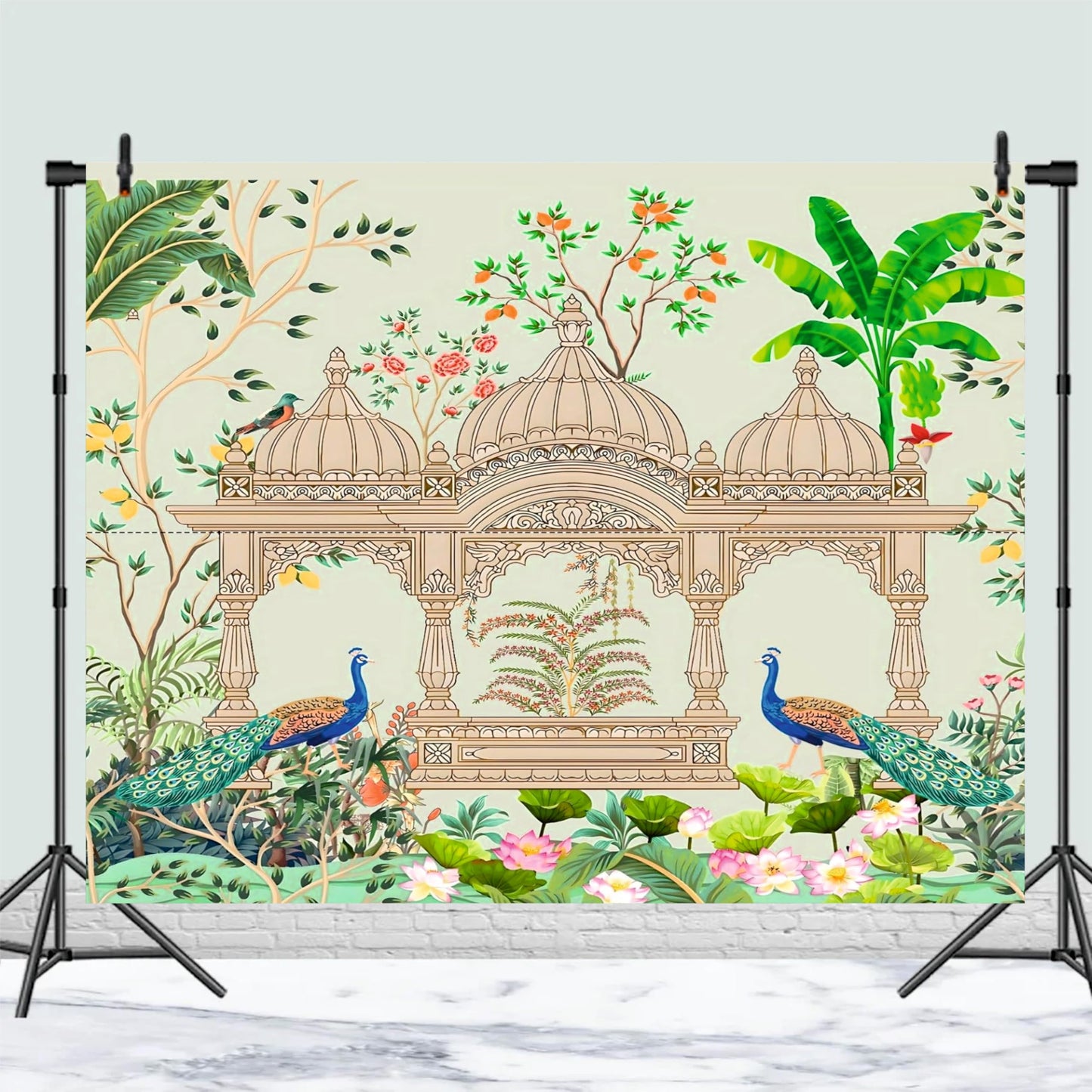 Peacock Decorative Theme Backdrop for Events, Home & Photoshoots