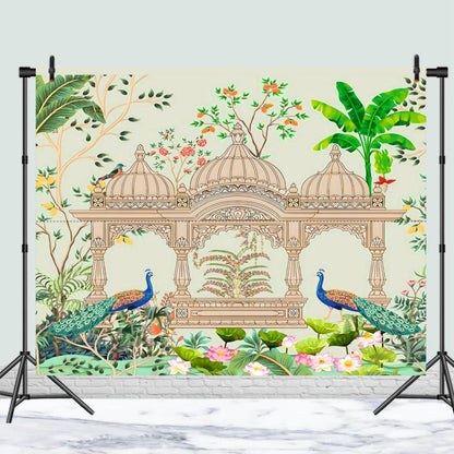 Peacock Decorative Theme Backdrop for Events, Home & Photoshoots