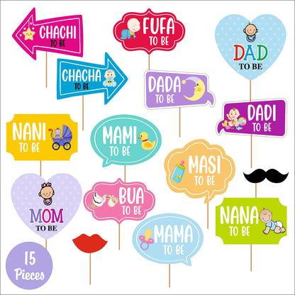 Cute Props for Baby Shower for Photoshoot
