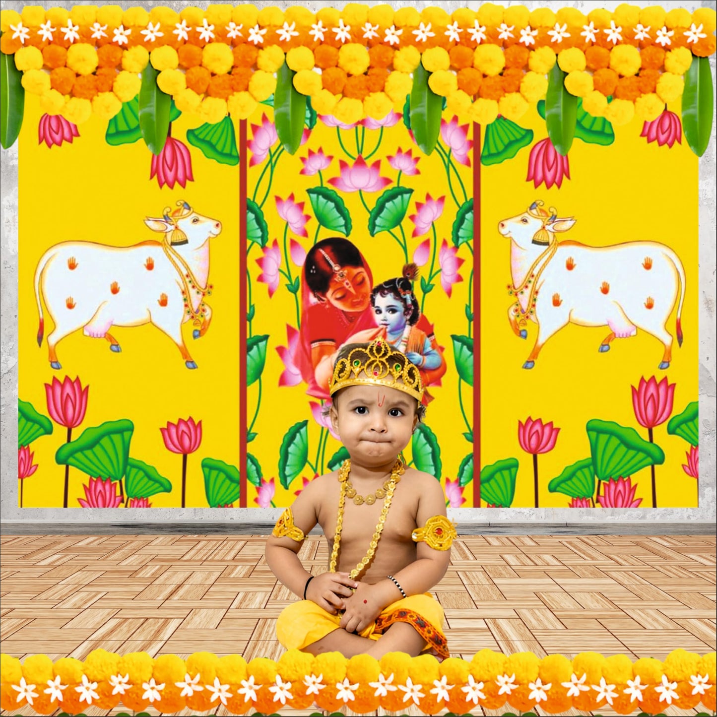 Annaprashan Decorative Theme Backdrop for Events, Home & Photoshoots