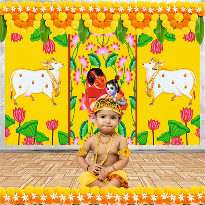 Annaprashan Decorative Theme Backdrop for Events, Home & Photoshoots