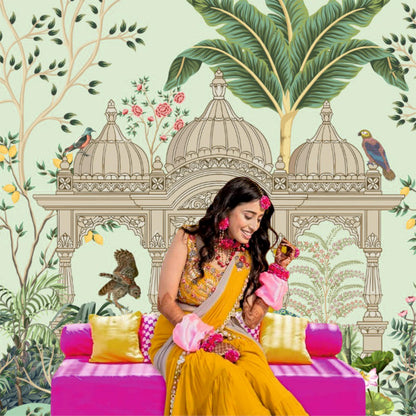 Wedding Decoration Peacock Theme Backdrop for Events, Home & Photoshoots