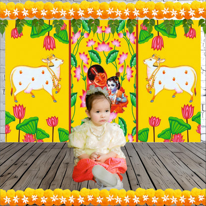 Annaprashan Decorative Theme Backdrop for Events, Home & Photoshoots
