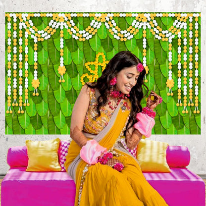 Ganpati Decorative Theme Backdrop for Events, Home & Photoshoots